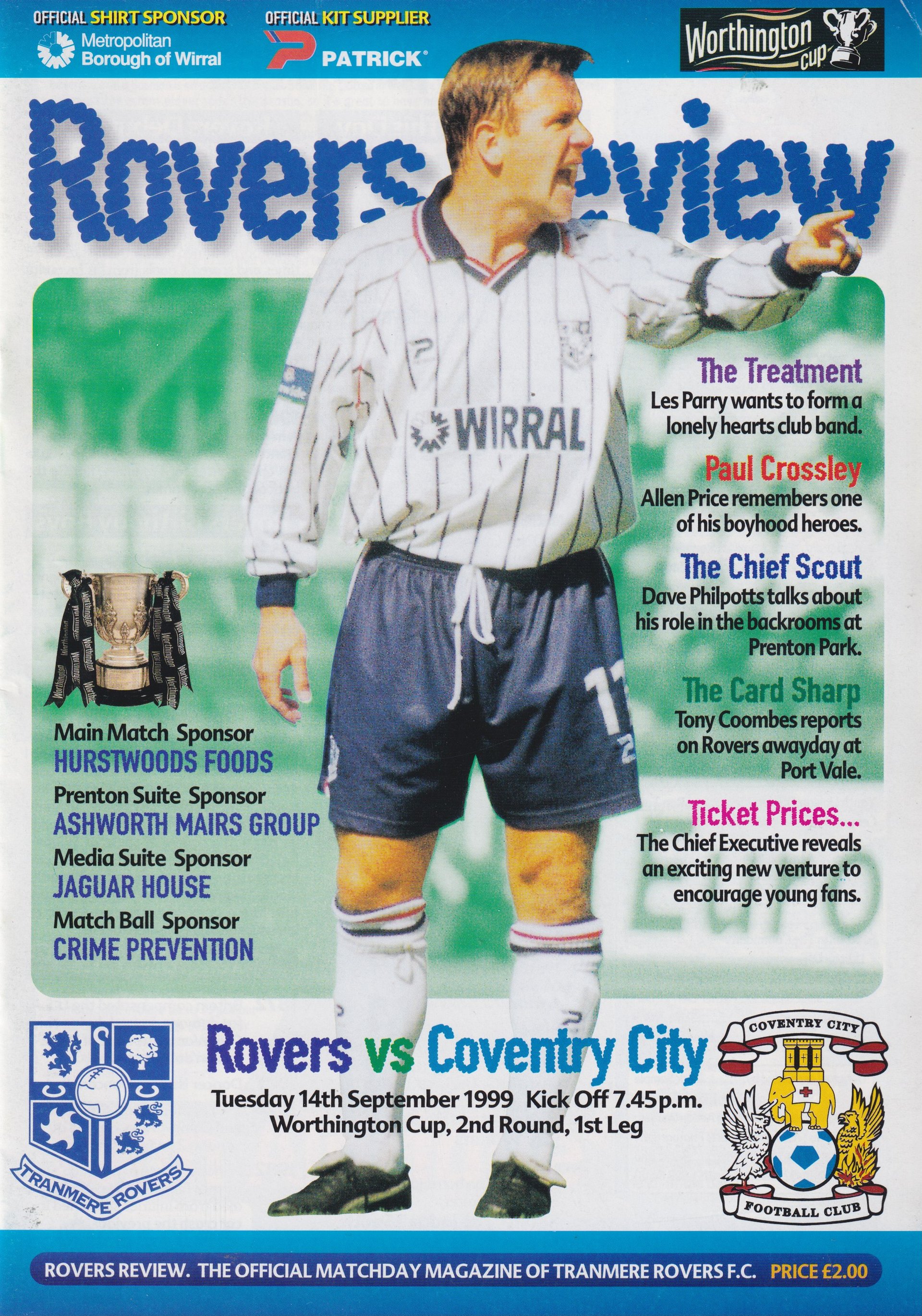 Tranmere Rovers v Coventry City match programme